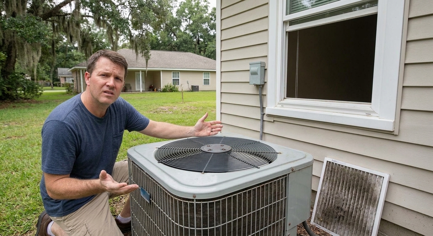AC running but not cooling, possible electrical failure